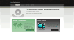 Desktop Screenshot of meettable.com